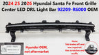Front Grille Center LED DRL Light Bar for Hyundai Santa Fe (2024–2026) 92209-R6000