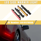 LED Side Marker Lights 2 x Amber Red for Dodge (68195788AB)