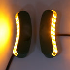 LED Signal Green Mirror Block Off Base Plates for Kawasaki Ninja ZX-10R (2011–2015)