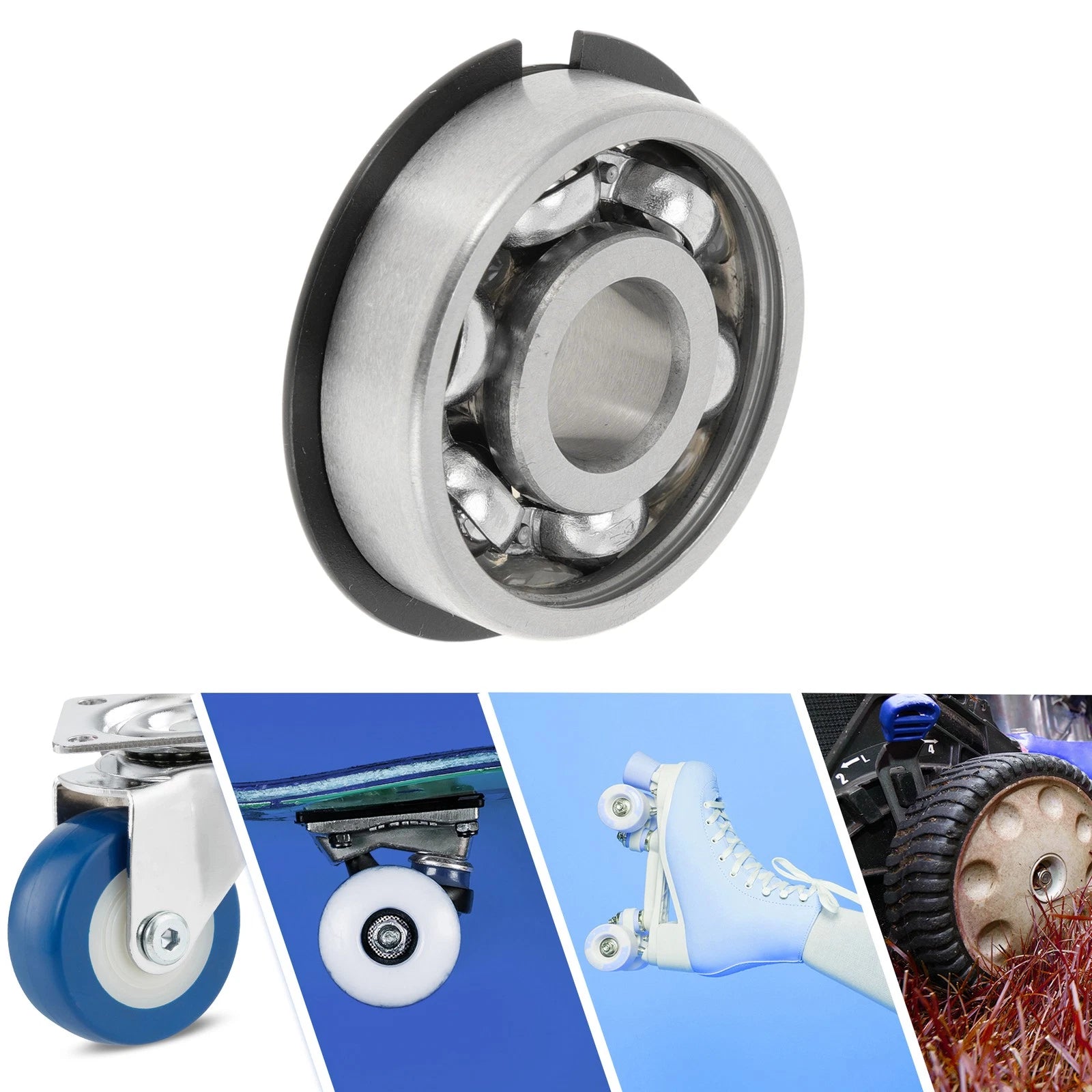 Deep Groove Ball Bearing 12x37x12mm for Scooter Skateboard (P0)