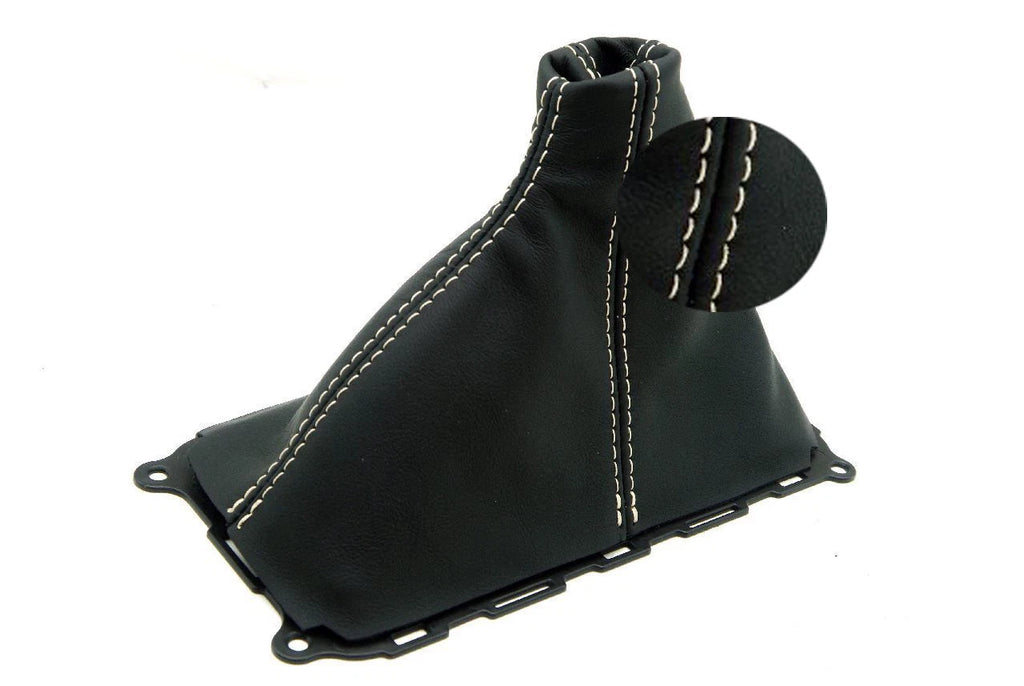 Manual Shift Boot for Mustang GT (2010–2014) Beige Stitch Synthetic Leather