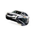 Heated Right Mirror Glass for Skoda Kodiaq Karoq (2017–2024) 57D857521A