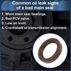 Crankshaft Oil Seal for Hyundai Accent, Kia Rio (1994-2011)
