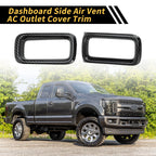 Set of 2 Carbon Fiber Air Vent AC Outlet Cover Trim for Ford Maverick (2022–2024)