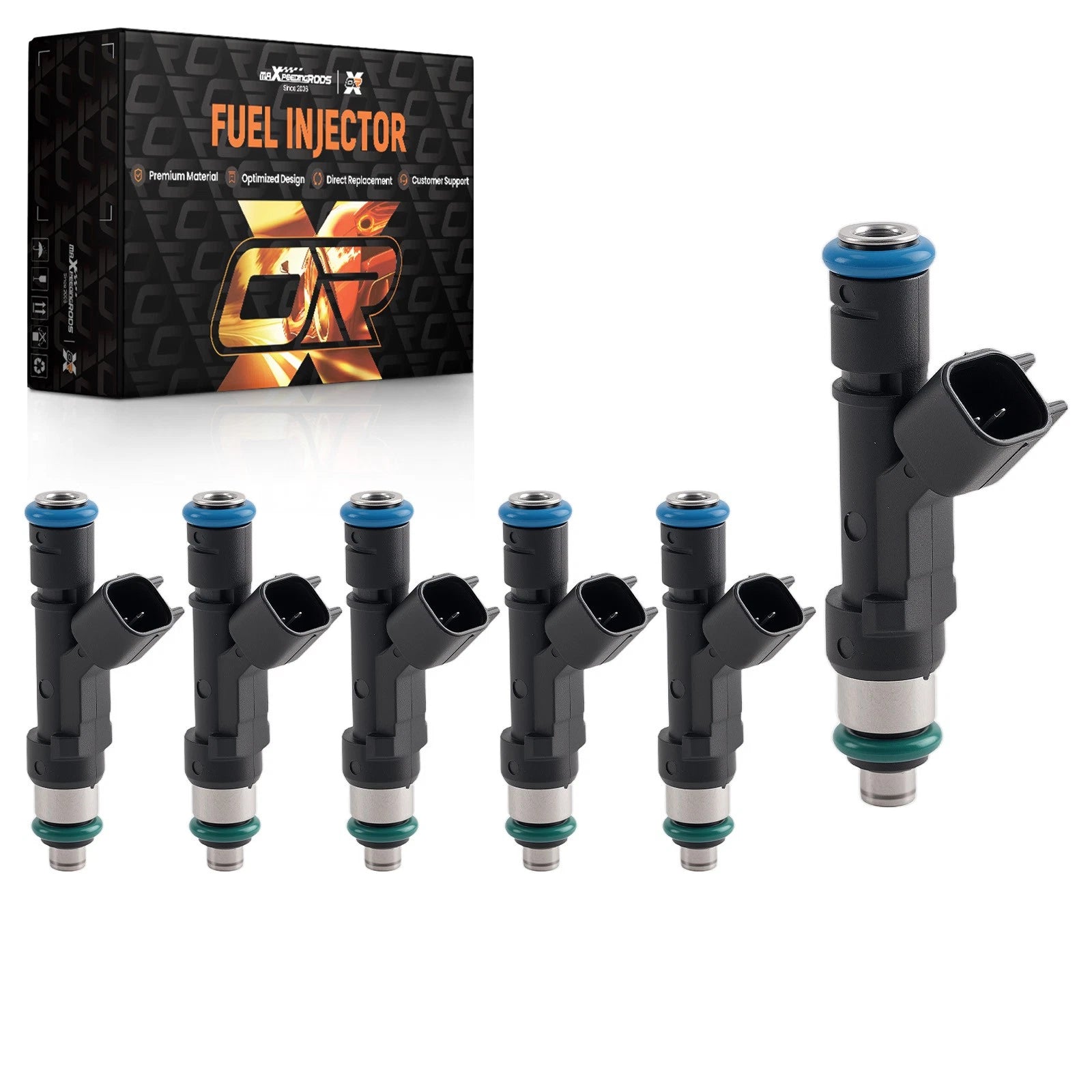 6Pcs Fuel Injectors for Jeep Commander, Grand Cherokee, Dodge Ram 3.7L V6