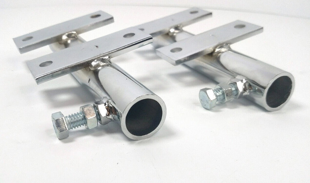 Chrome Flag Holders Kit for Jeep Wrangler JK (2007–2018)