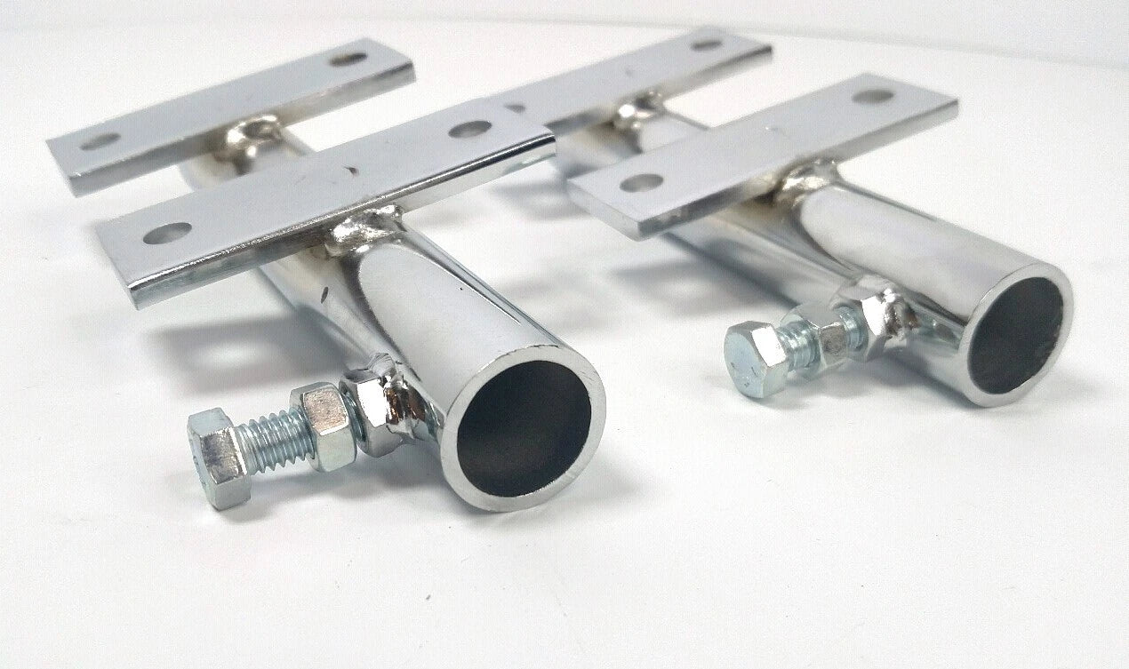 Chrome Flag Holders Kit for Jeep Wrangler JK (2007–2018)