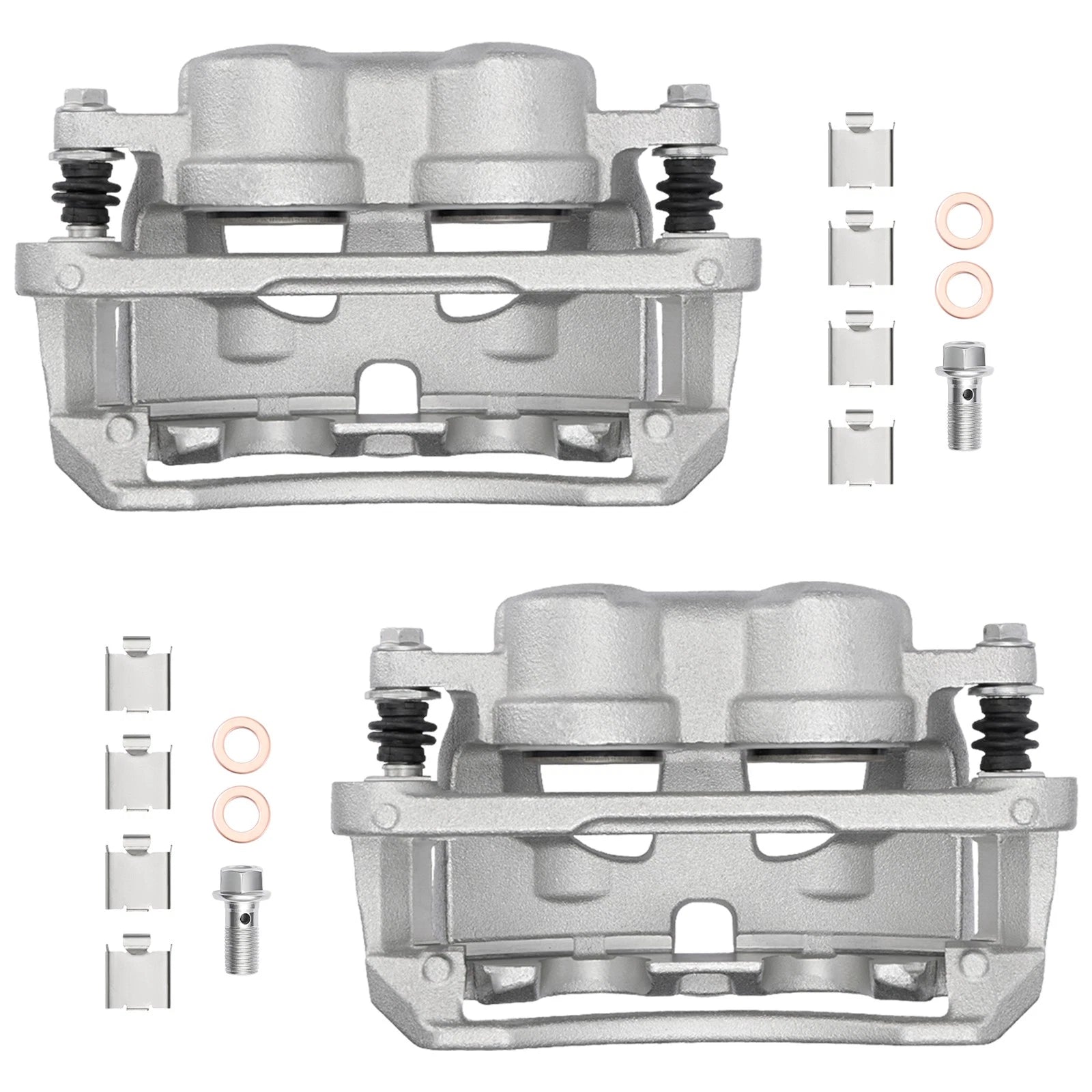 2Pcs Front Brake Calipers w/ Bracket for Dodge Ram 2500 3500 4000 (2009)