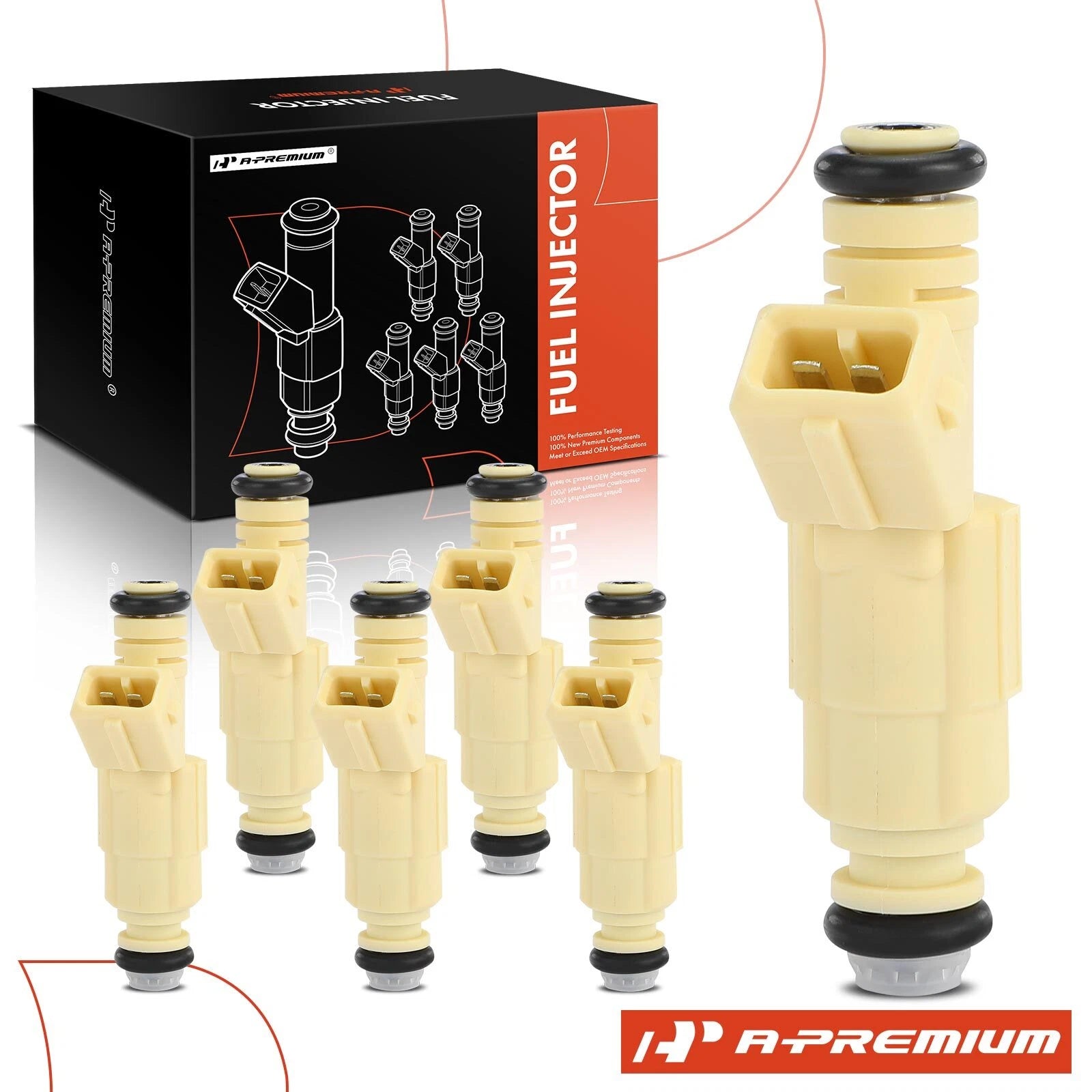 6x Fuel Injector for Ford Explorer Ranger (1999–2000) Mazda B4000 (1998–2000)