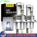 2X LED Headlight Bulbs for H4 9003 (High Low Beam)