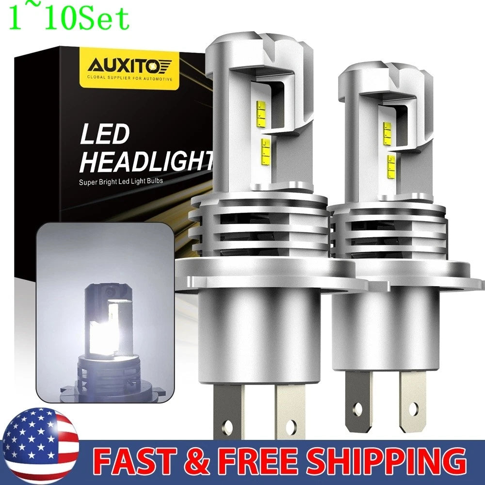 2X LED Headlight Bulbs for H4 9003 (High Low Beam)