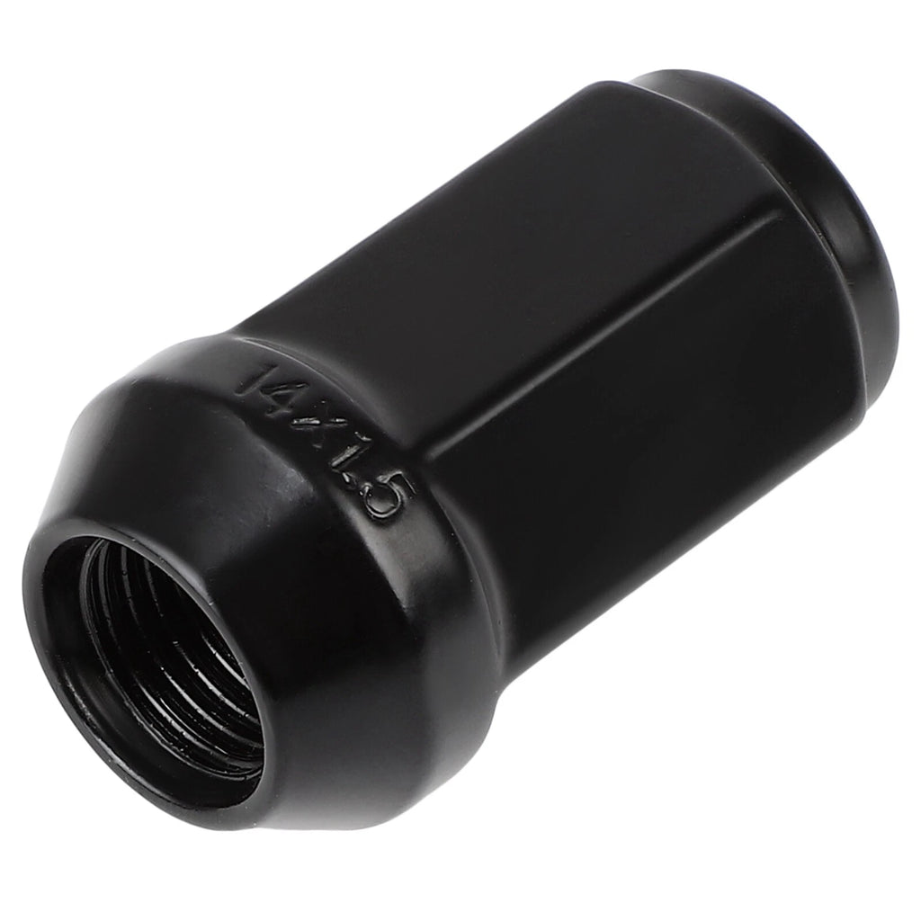Set of 24 Bulge Acorn Lug Nuts 14x1.5 Black for Chevy Camaro Impala Tahoe