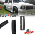 2X Smoked White LED Side Marker Lights for Chevy S10 GMC Jimmy (1994–2004)