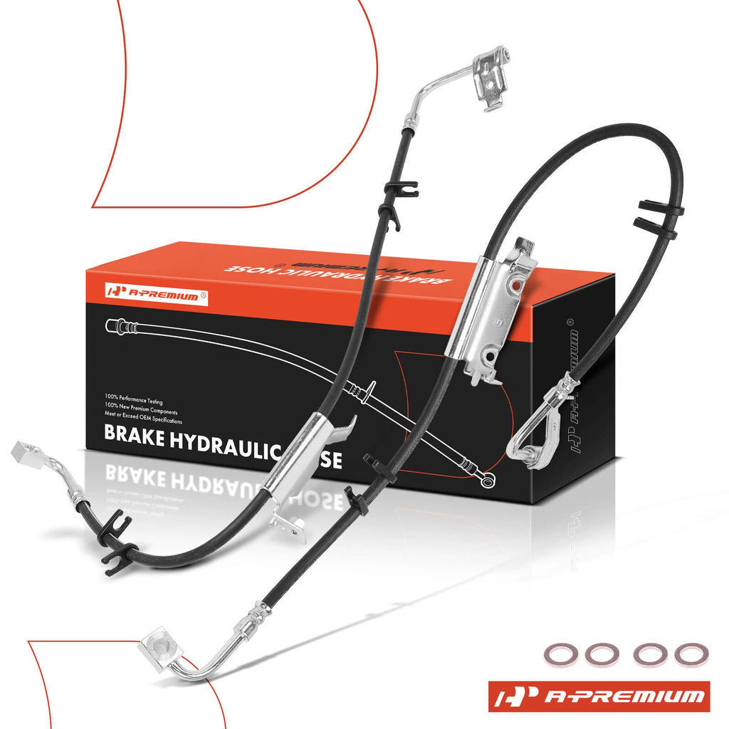 2X Front Brake Hydraulic Hose for Jeep Wrangler JK (2011–2014)