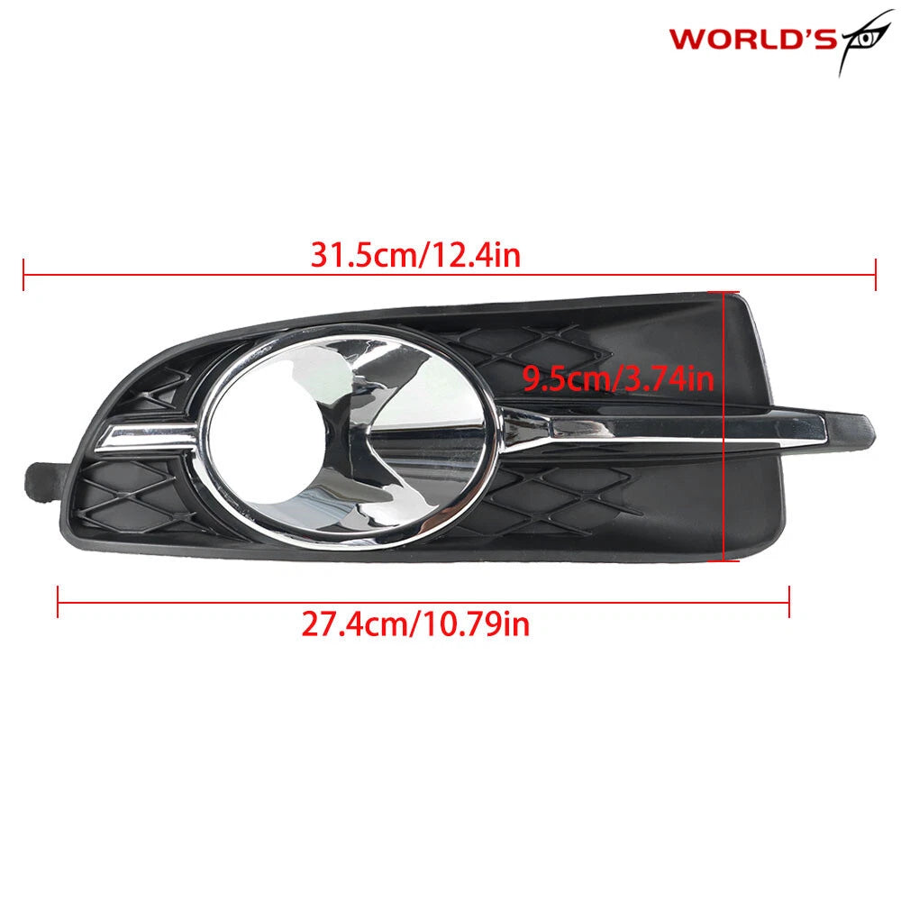 Set of 2 Black Fog Light Trim Bezels for Buick LaCrosse (2010–2013)