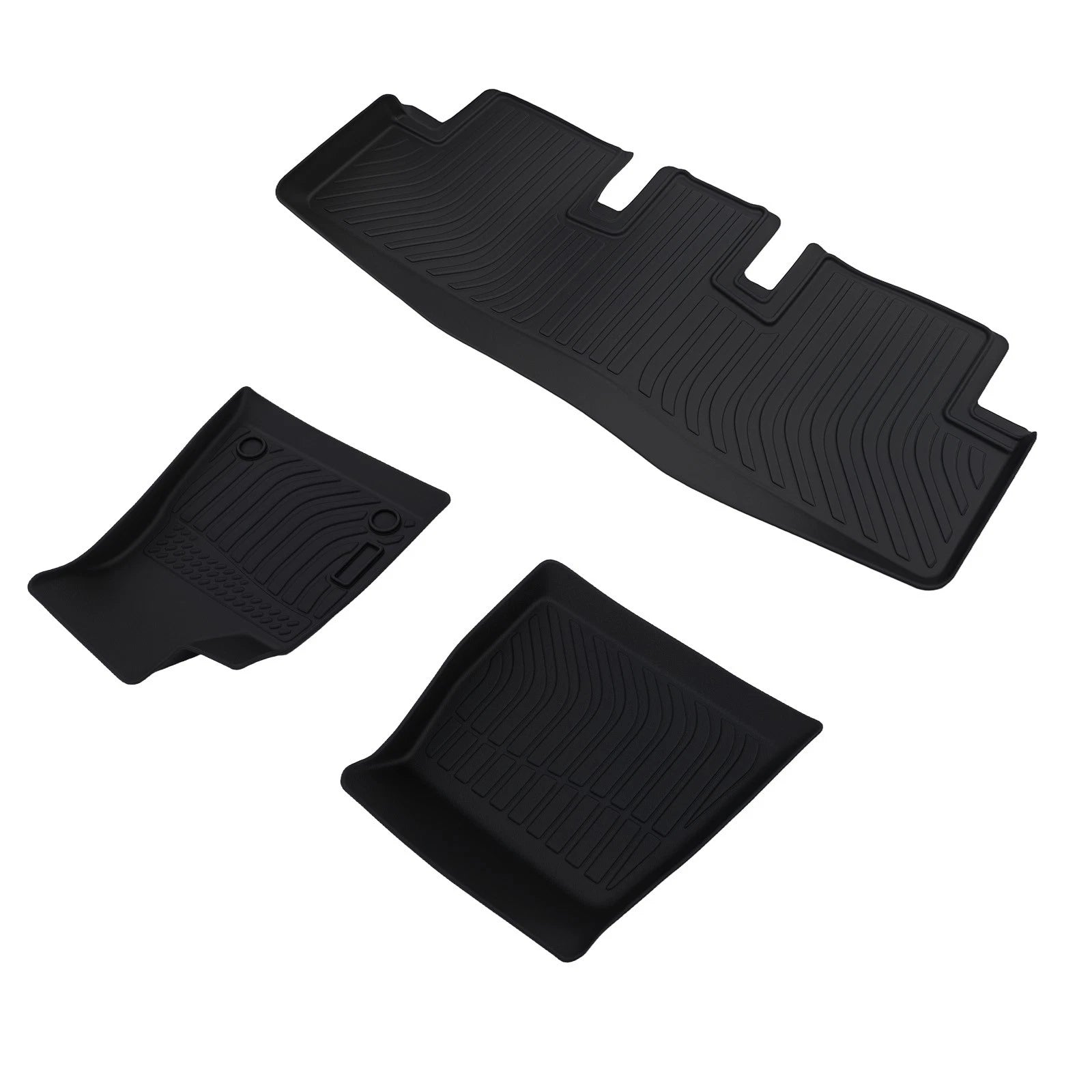 Set of 4 Black TPE Carpet Floor Mats for Tesla Model 3 (2017–2023)