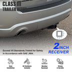 Towing Hitch Receiver Class 3 for Durango (2011-2026) Grand Cherokee (2012-2022)
