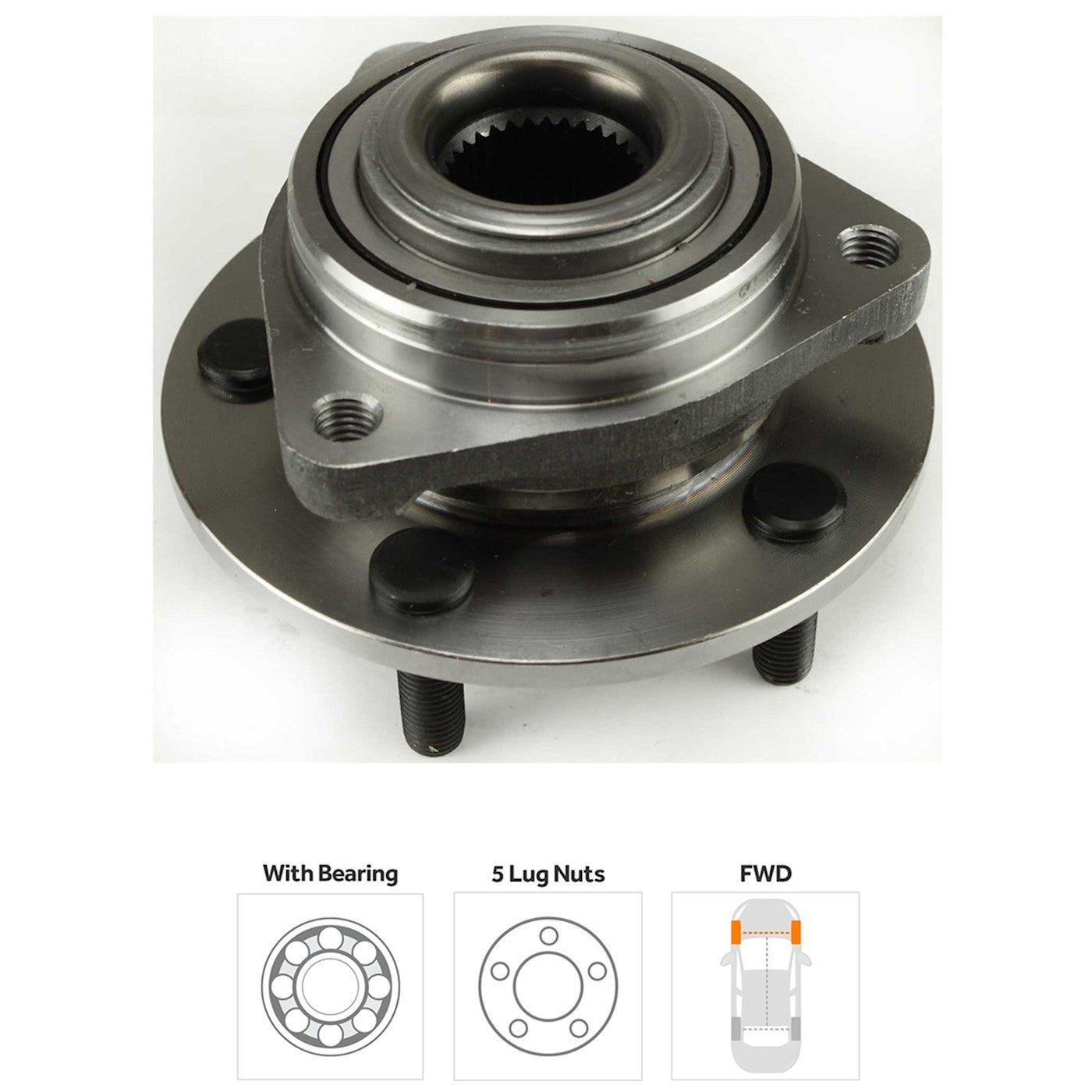 2-Wheel Set Wheel Hubs for Chrysler Concorde