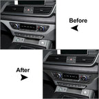 Carbon Fiber CD Panel Interior Cover Trim for Audi Q5 SQ5 (2018-2021)