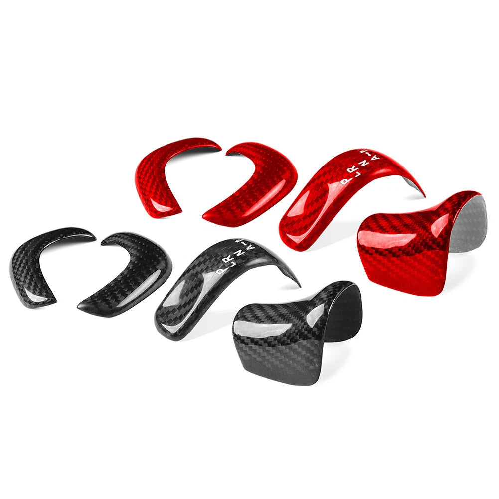 Set of 4 Carbon Fiber Gear Shift Knob Cover Trim for Nissan GTR R35 (2017–2022)