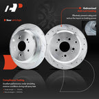 Rear Drilled Brake Rotors & Pads for Honda Odyssey (2005–2010)