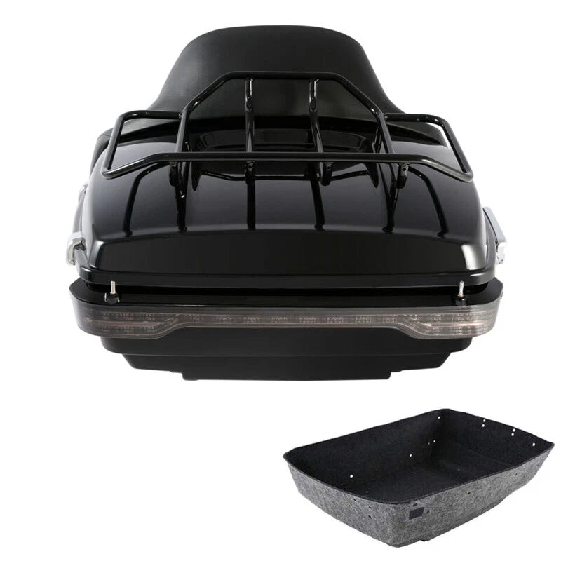 LED Trunk Backrest Pad Rack for Harley Road Glide (2014–2026)