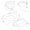 Rider Passenger Seats & Backrest Pad for Harley Touring Electra Glide (2014–2023)