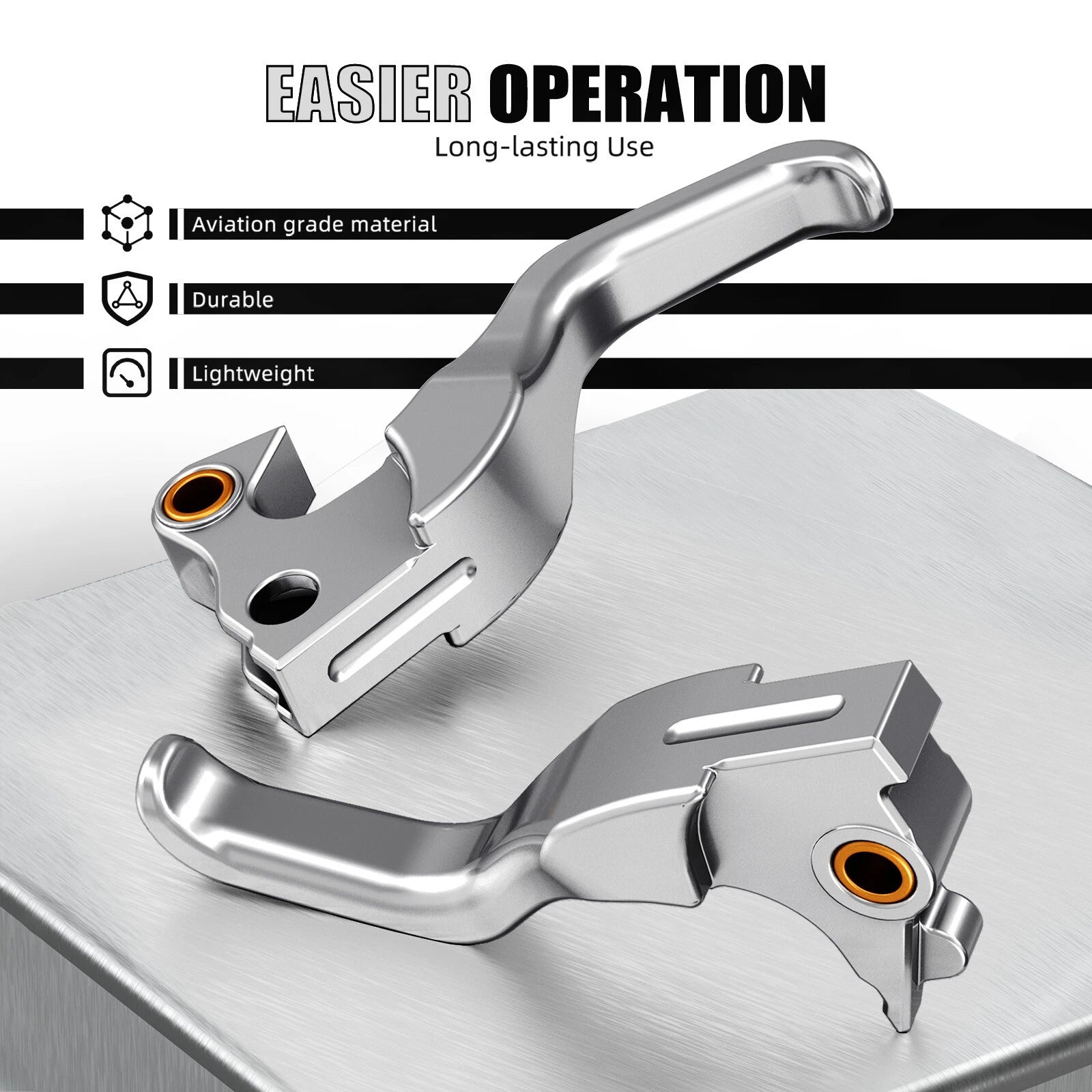 2X Shorty Hand Brake Clutch Levers for Harley Seventy Two XL1200V (2014–2017)