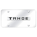 Chrome Name on Chrome License Plate - Officially Licensed for Chevrolet Tahoe