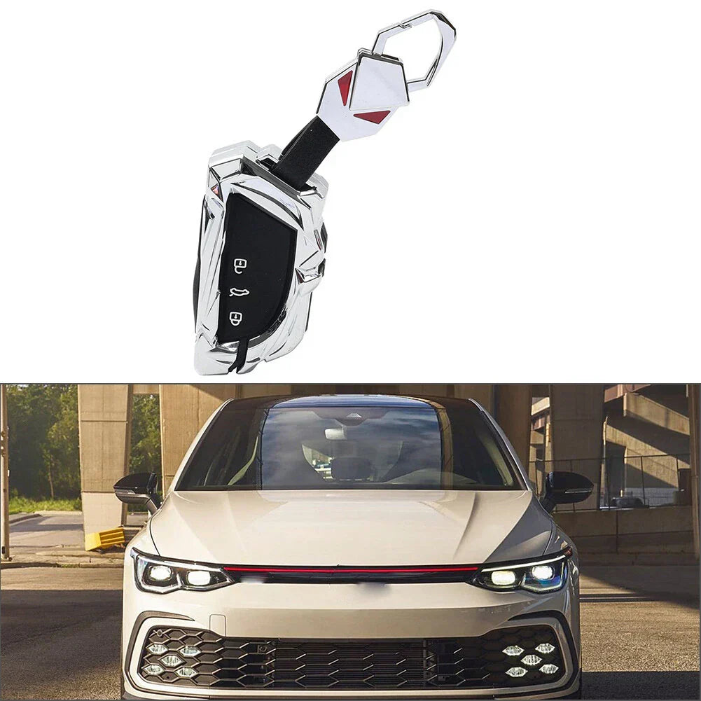1x Silver 3 Button Key Shell Cover for VW Passat Variant (2024-2025)