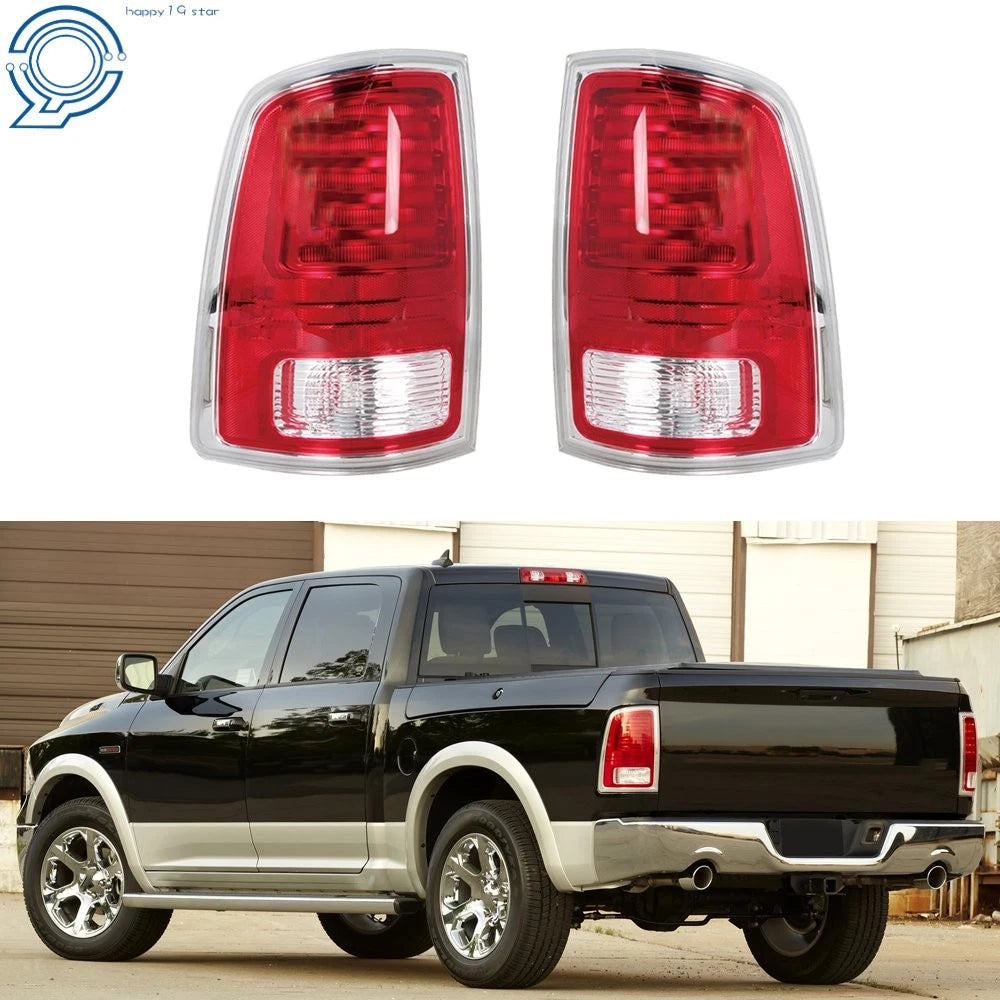 Set of 2 Rear Tail Lights for Ram 1500-3500 (2013–2018) LED Chrome Trim