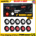 2X 9 LED Round Trailer Marker Light for Truck RV (10-50X)