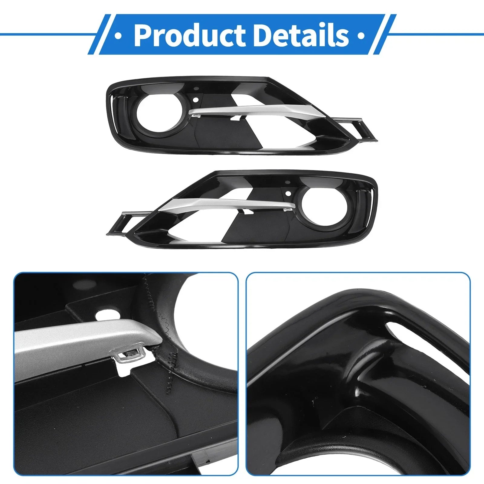 1 Set Front Left/Right Fog Light Grill for BMW 3 Series