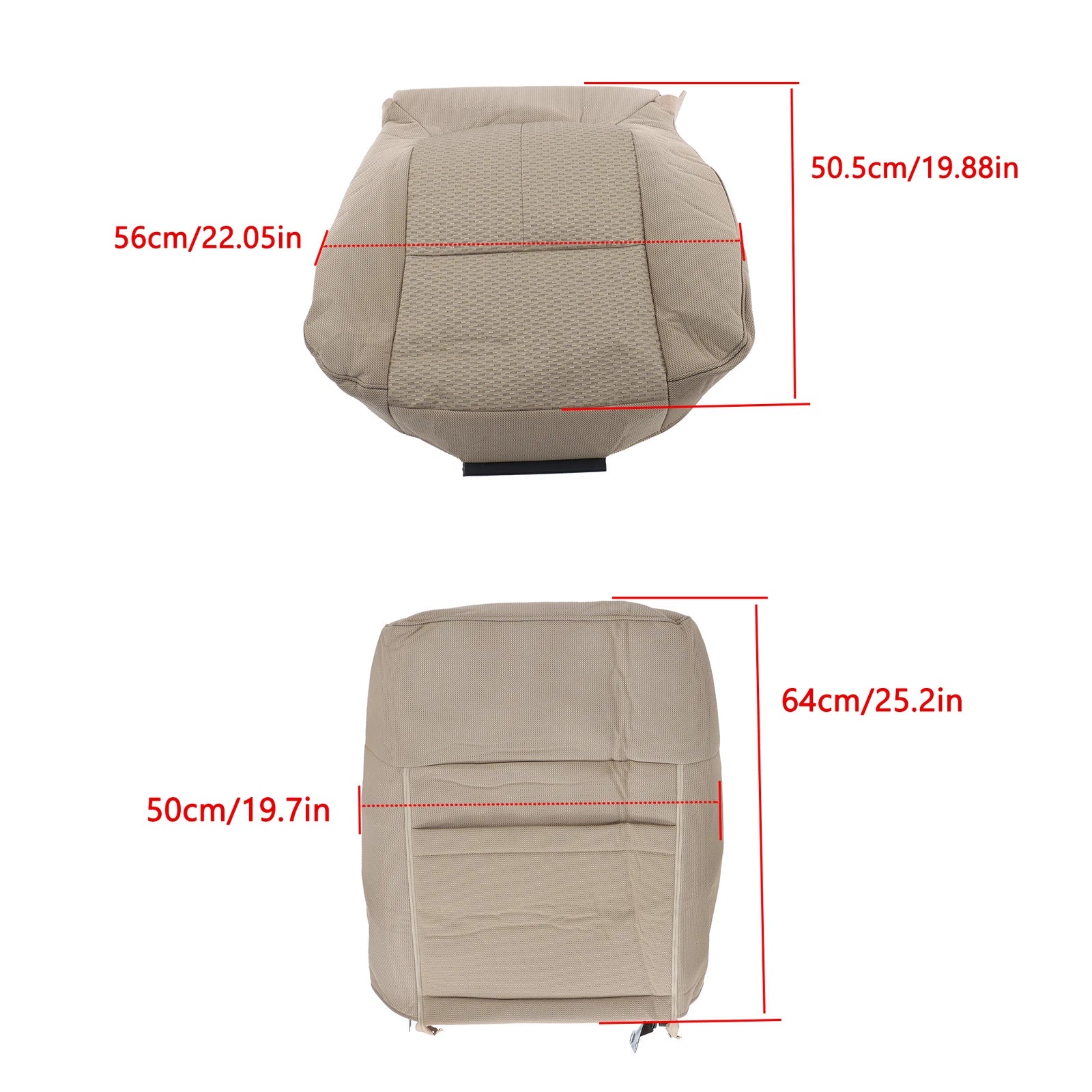 Cloth Seat Covers for Ford F-150 (2009–2014) Tan Passenger Side Set