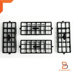 4PC Black Dash Air Vent Grille for Nissan Navara D21 (1986-1997)