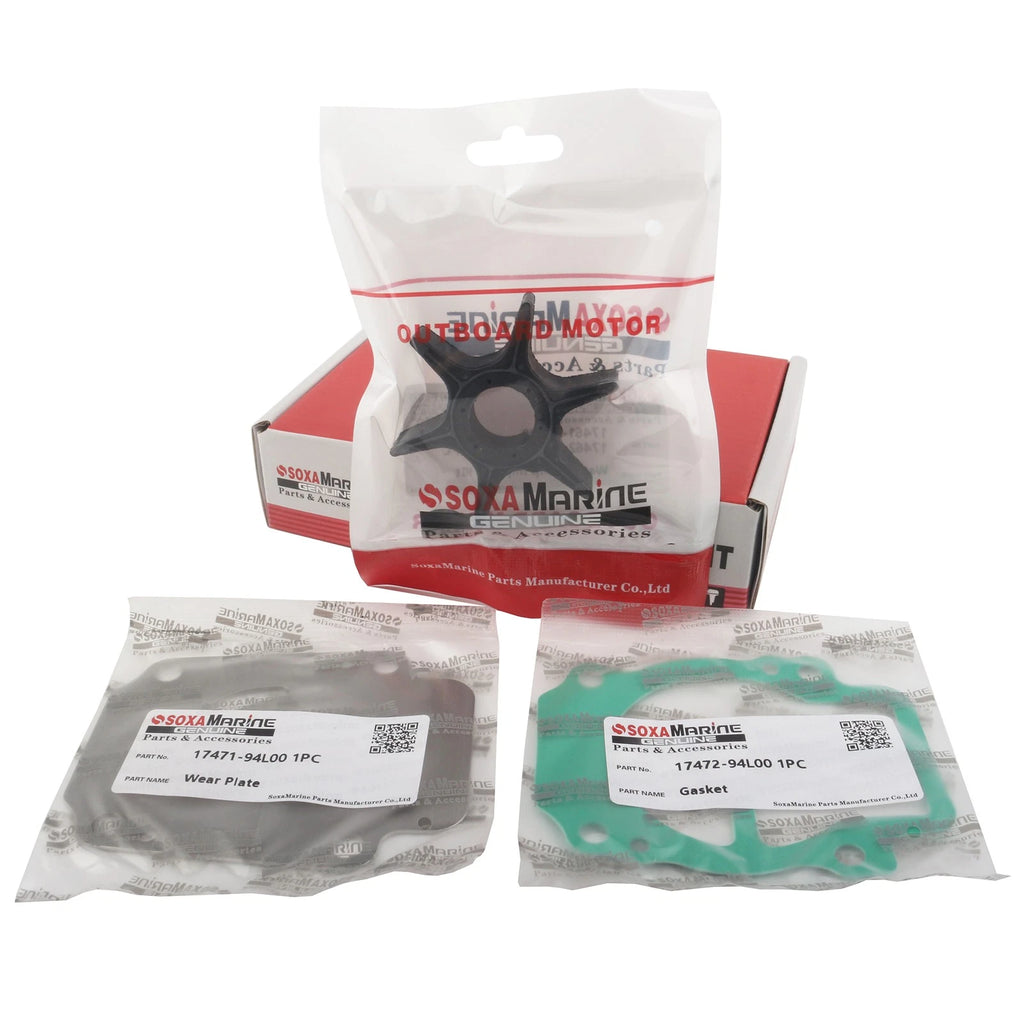 Water Pump Impeller Repair Kit for Suzuki DF25A/30A (25-30 HP) 17400-94L00