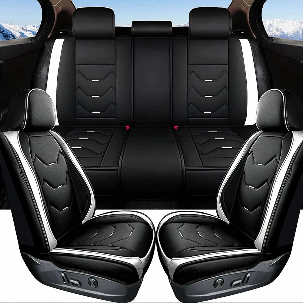 Faux Leather Car Seat Covers for Honda Toyota (5 Seats)