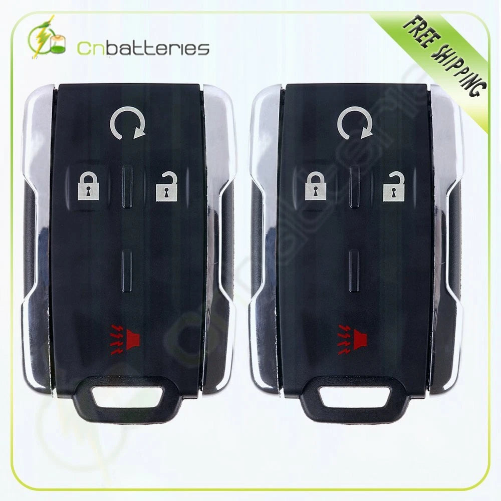 2X Remote Key Fob Uncut Shell Case for Chevrolet Silverado GMC Sierra (2014–2019)