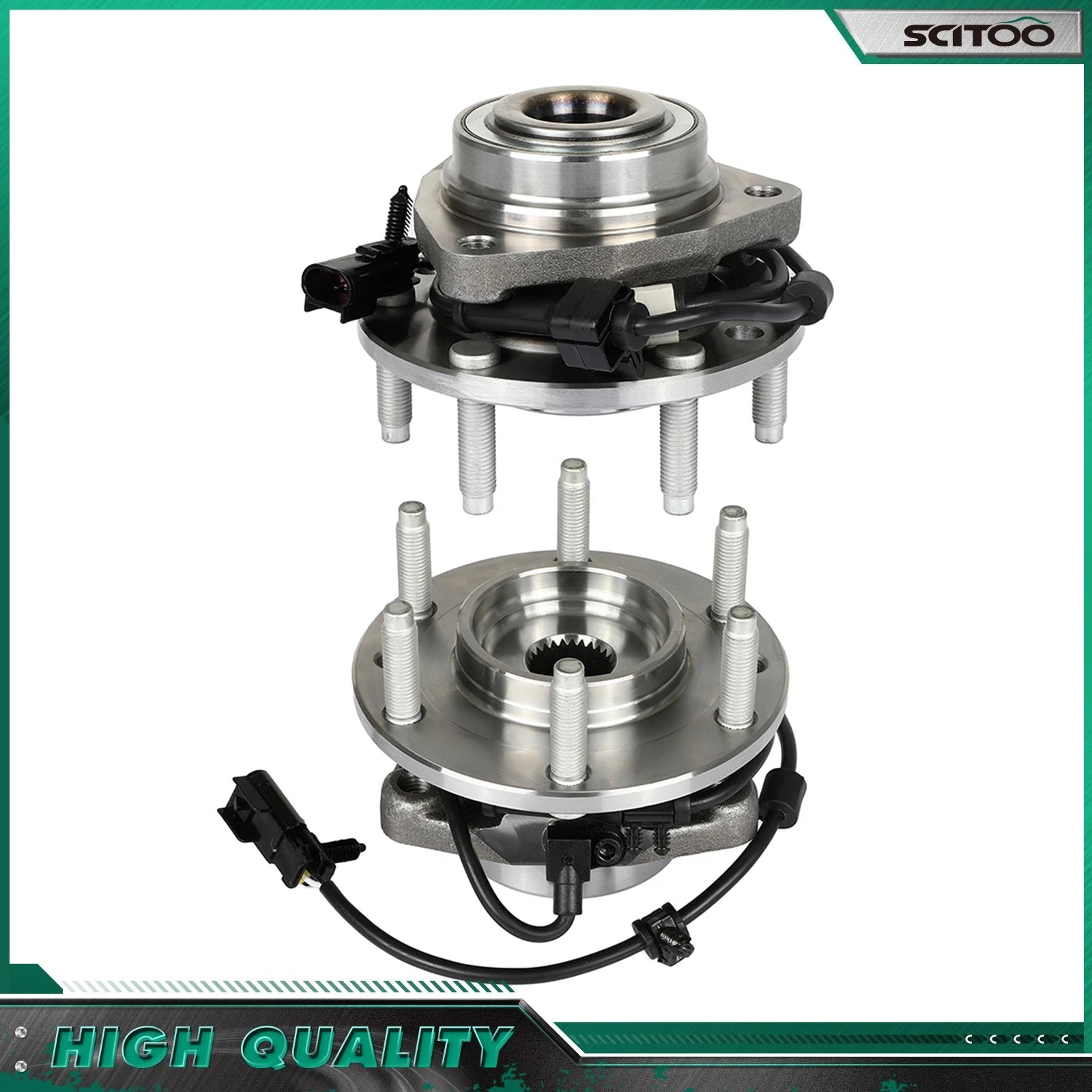 2X Front Wheel Bearing Hub Assembly for Chevrolet Trailblazer GMC Envoy (2002–2009)
