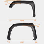 Set of 4 Pocket Rivet Wheel Fender Flares for Toyota Tundra (2014–2021)