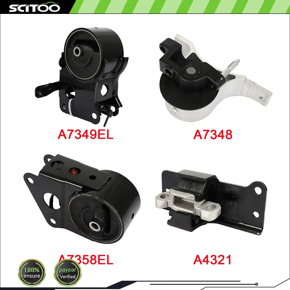 Engine Motor Mount for Nissan Murano 3.5L 2WD (2003–2007) 4pc