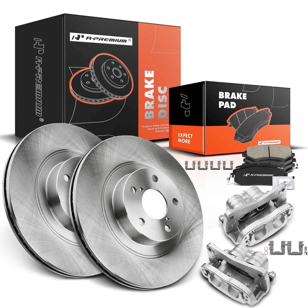 Set of 2 Front Rotors & Brake Pads for Subaru Outback Legacy