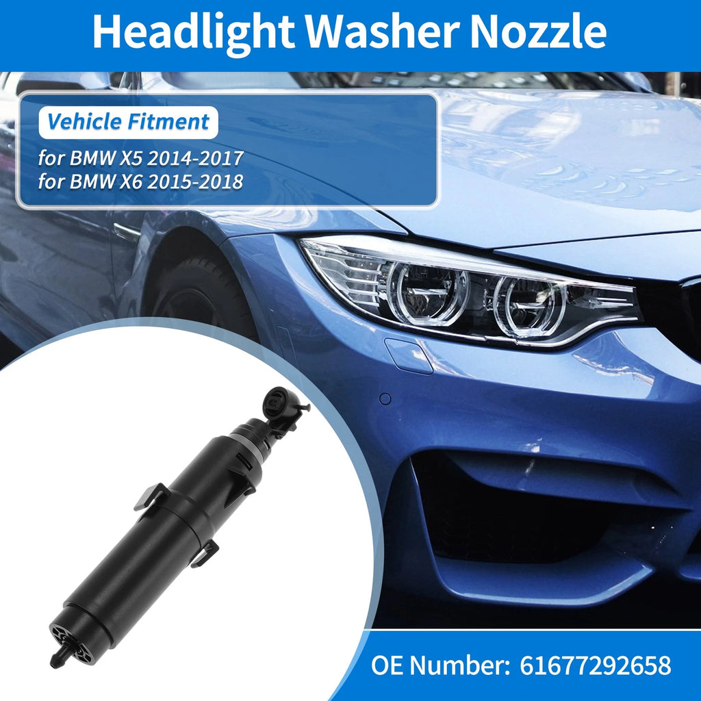 Right Driver Side Headlight Washer Nozzle for BMW X5 (2014–2017) No.61677292658