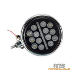 5.75'' LED Headlight DRL Lights Chrome Bucket for Harley Softail