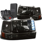 LED DRL Smoked Amber Headlight Lamps for Ford F-Series (1992–1996)