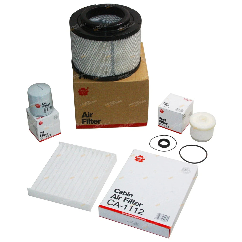 Air Oil Fuel Cabin Filter + 7L Oil for Hilux KUN16 KUN26 1KD-FTV (05–15)