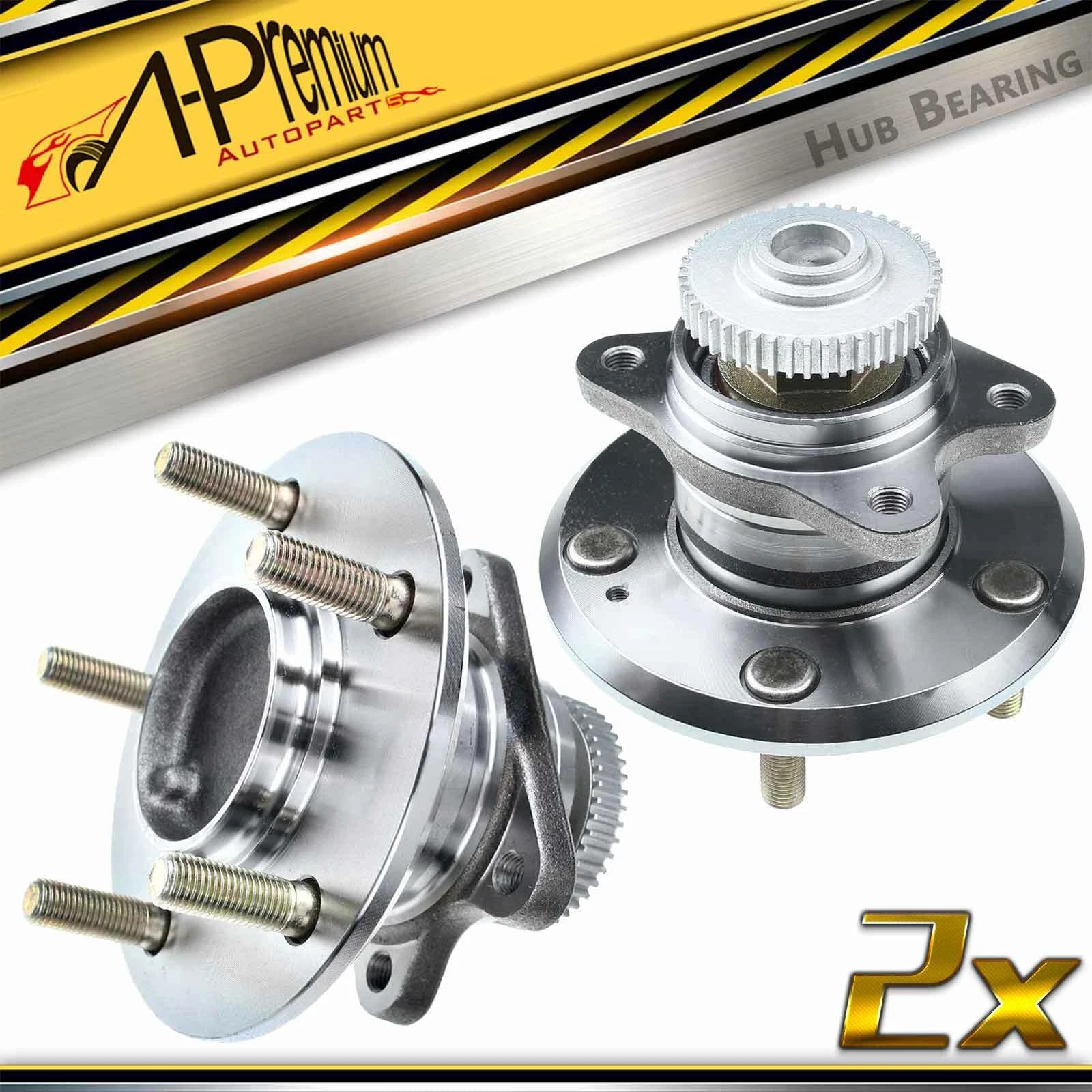 2X Rear Wheel Hub & Bearing Assembly for Hyundai Azera (2006–2010)