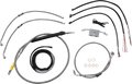 LA Choppers Handlebar Cable/Brake Line Kit for Harley Davidson (15")