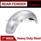 Custom 7" Wide Rear Fender for 130MM Tire (Unpainted, 14" Wheel)