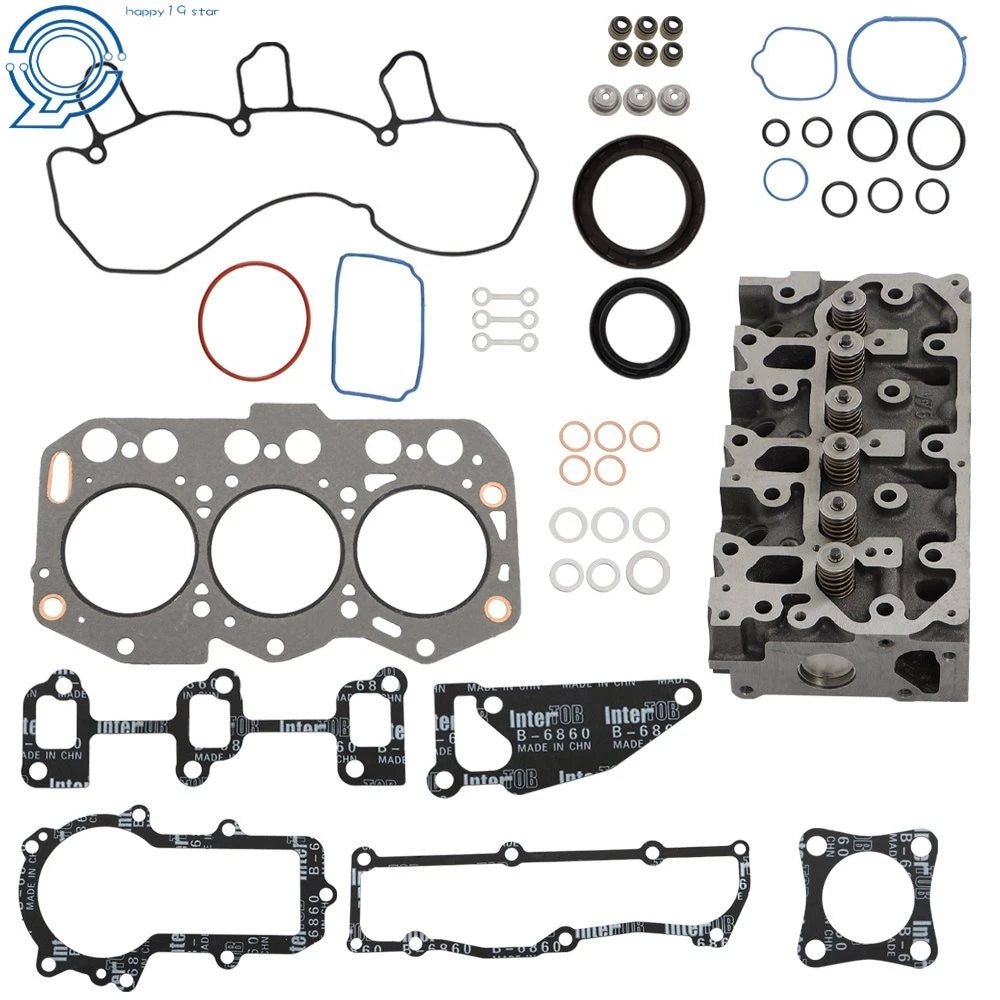 Complete Cylinder Head + Full Gasket Set for 3TNV76 Engine